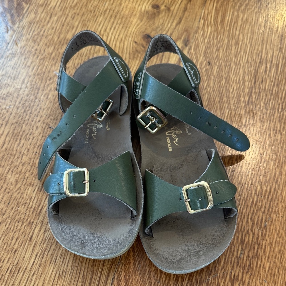 Salt Water Green Kids Sandals